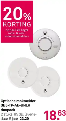 Karwei Optische rookmelder SB5-TP-AE-BNLR duopack aanbieding