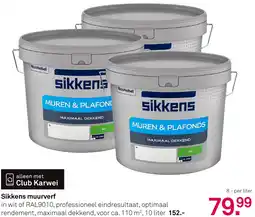 Karwei Sikkens muurverf aanbieding