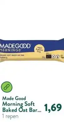 Holland & Barrett Morning Soft Baked Oat Bar Blueberry BIO aanbieding