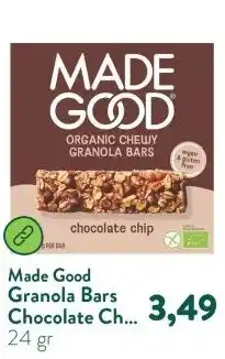 Holland & Barrett Granola Bars Chocolate Chip Bio - 6 x 24g aanbieding