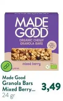 Holland & Barrett Granola Bars Mixed Berry BIO - 6 x 24g aanbieding