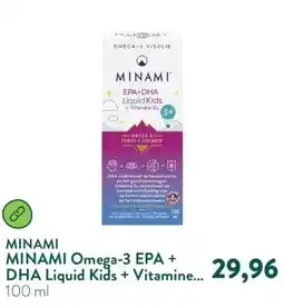 Holland & Barrett MINAMI Omega-3 EPA + DHA Liquid Kids + Vitamine D3 aanbieding