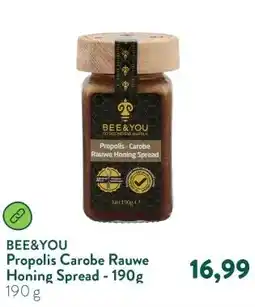 Holland & Barrett Propolis Carobe Rauwe Honing Spread - 190g aanbieding