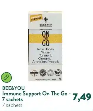 Holland & Barrett Immune Support On The Go - 7 sachets aanbieding