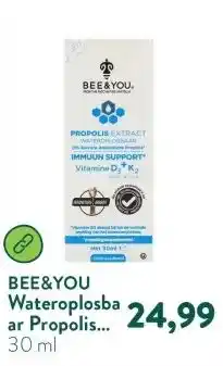 Holland & Barrett Wateroplosbaar Propolis Extract 15% Vitamine D3 + K2 aanbieding