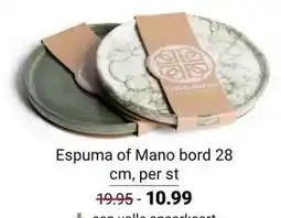 Ekoplaza Espuma of Mano bord aanbieding