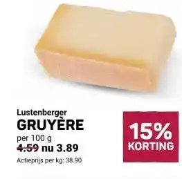 Ekoplaza Lustenberger GRUYÈRE aanbieding