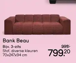 Leen Bakker Bank beau aanbieding