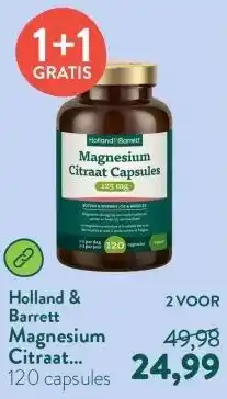 Holland & Barrett Magnesium Citraat Capsules 125mg aanbieding