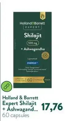 Holland & Barrett Expert Shilajit + Ashwagandha 500mg Liposomaal aanbieding