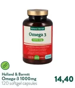 Holland & Barrett Omega-3 1000mg aanbieding