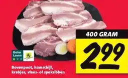 Nettorama Bovenpoot, hamschijf, krabjes, vlees-of spekribben aanbieding