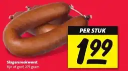 Nettorama Slagersrookworst aanbieding