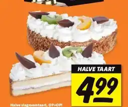 Nettorama Halve slagroomtaart, OP=OP! aanbieding