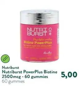 Holland & Barrett Nutriburst PowerPlus Biotine 2500mcg - 60 gummies aanbieding