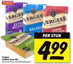 Nettorama Vergeer stukken kaas 48+ aanbieding
