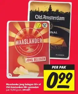 Nettorama Maaslander jong belegen 50+ of Old Amsterdam 48+ gesneden aanbieding