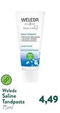 Holland & Barrett Saline Tandpasta aanbieding