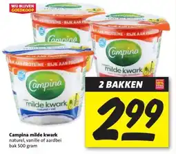 Nettorama Campina milde kwark aanbieding