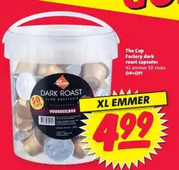 Nettorama The Cup Factory dark roast capsules aanbieding