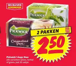 Nettorama Pickwick 1-kops thee aanbieding