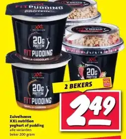 Nettorama Zuivelhoeve XXL nutrition yoghurt of pudding aanbieding