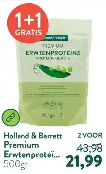 Holland & Barrett Premium Erwtenproteïne Poeder aanbieding