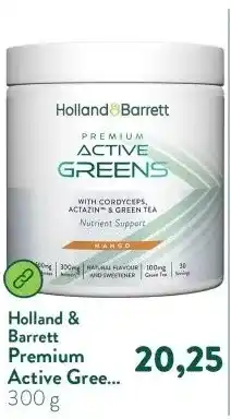 Holland & Barrett Premium Active Greens Mango aanbieding
