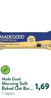 Holland & Barrett Morning Soft Baked Oat Bar Blueberry BIO aanbieding