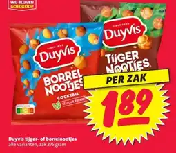 Nettorama Duyvis tijger- of borrelnootjes aanbieding