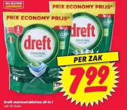 Nettorama Dreft vaatwastabletten all-in 1 aanbieding
