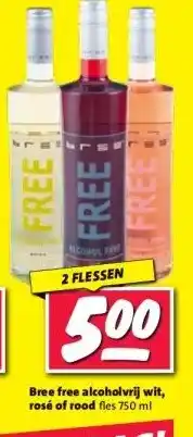 Nettorama Bree free alcoholvrij wit, rosé of rood aanbieding
