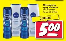 Nettorama Nivea deorol, spray of douche aanbieding