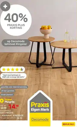 Praxis Decomode Laminaat Kingsize Estoril - aanbieding