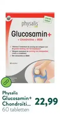 Holland & Barrett Glucosamin+ Chondroïtine + MSM aanbieding