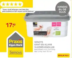 Praxis Sencys Vliesbehanglijm Kant-En-Klaar aanbieding
