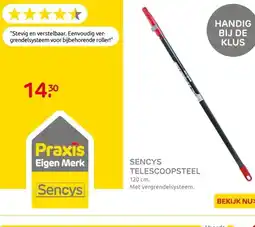Praxis Sencys telescoopsteel met vergrendeling aanbieding