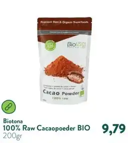 Holland & Barrett 100% Raw Cacaopoeder BIO aanbieding