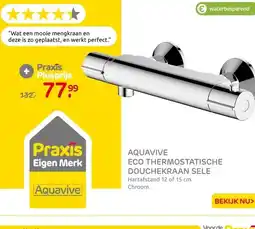 Praxis Aquavive Thermostatische Douchekraan aanbieding