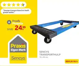 Praxis Sencys Transportroller - 76x46cm - 400kg aanbieding
