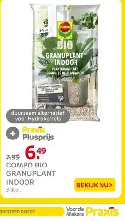 Praxis COMPO BIO GRANUPLANT INDOOR aanbieding