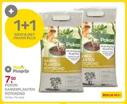 Praxis POKON KAMERPLANTEN POTGROND aanbieding