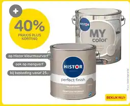 Praxis op Histor kleurmuurverf aanbieding