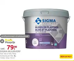 Praxis Sigma Interieur Muurverf - Mat - White - aanbieding