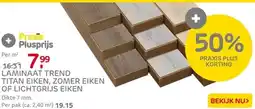 Praxis Laminaat Zomer Eiken - 2-zijdige V-groef aanbieding