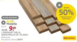 Praxis Laminaat Extra Breed Montmelo - Natuur aanbieding