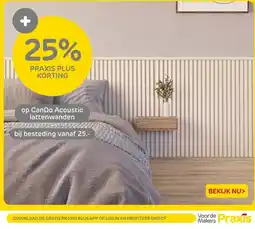 Praxis op Can Do Acoustic lattenwanden aanbieding
