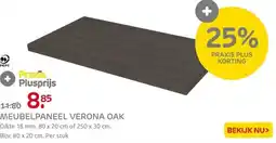 Praxis Meubelpaneel - Verona Oak - 80x20cm - aanbieding