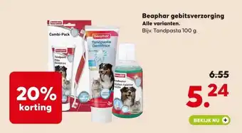 Pets Place Beaphar gebitsverzorging aanbieding