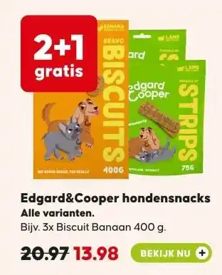 Pets Place Edgard&Cooper hondensnacks aanbieding